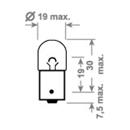 Tungsram autožárovka 12V 10W Ba15s R10W