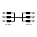 OEM kabel cinch 3x (M) - 3x (M) 5m