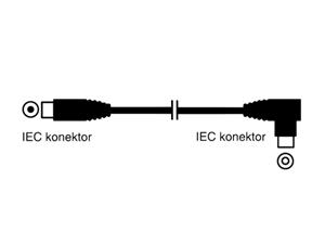 OEM účastnický kabel 5m konektory IEC úhlové