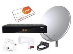 Satelitní komplet AMIKO 550 pro příjem CZ programů z jedné družice