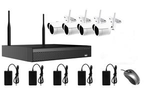 AMIKO WIFI KIT4, kamerový WIFI SET, 4 IP kamery 5MP, NVR 4CH