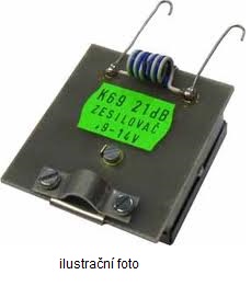 OEM průběžný předzesilovač kanálový 25 dB (K27+44+56) na F-konektory