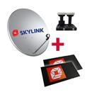 SET pro montáž SKYLINK - 2x modul NAGRA, parabola 80, LNB monoblok TWIN