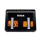 TESLA AirCook DualZone Q460 XXL - multifunkční duální digitální horkovzdušná fritéza