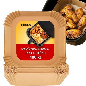 TESLA AirCook QB2058 - papírová forma pro horkovzdušnou fritézu 20 x 20 cm (100