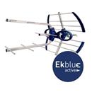 UHF active antenna LTE2 (470-694 MHz) with F connector. G: 38 dB. High rejection 5G filter. 12 - 24 Vdc power supply (not included